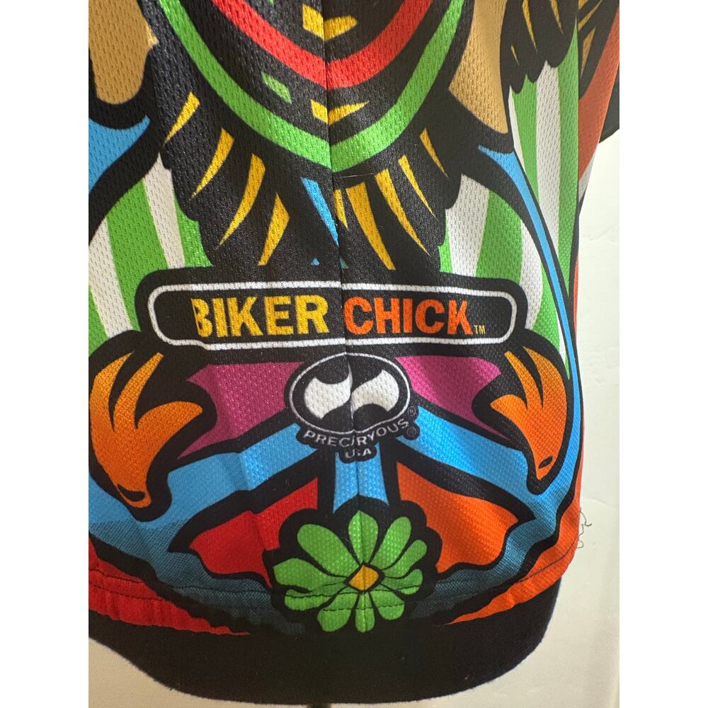 World Jerseys "Hippy Chick" cycling jersey size Medium - Picture 4 of 10
